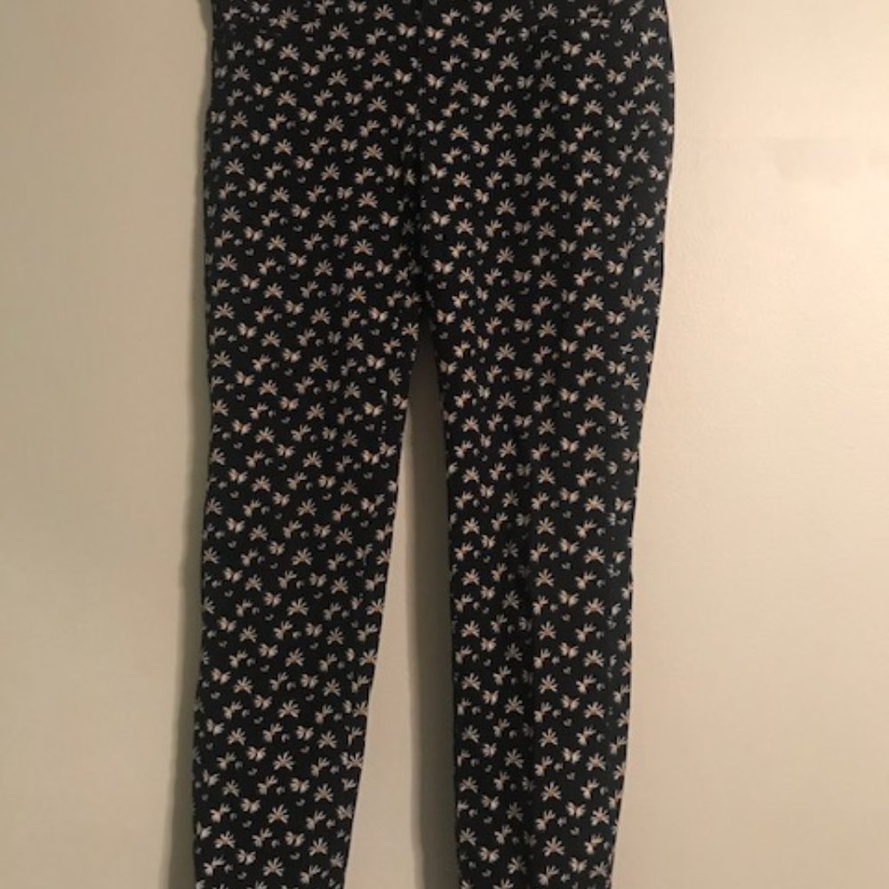 Banana Republic Sloan Daisy Print Pants